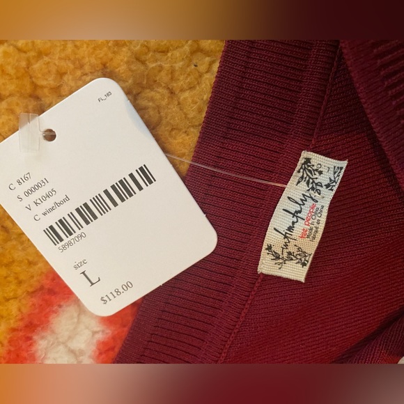 Free People Staycation Set, Size Large, Color: Wine/Maroon - Picture 6 of 8